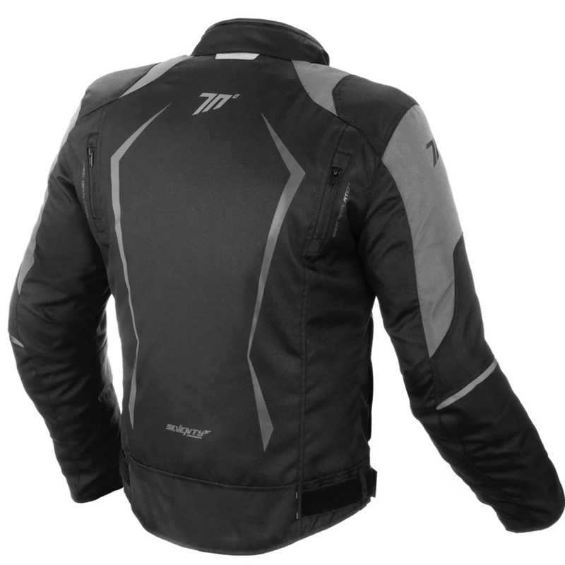 Veste moto femme Seventy Degrees SD-JR49 noir-gris
