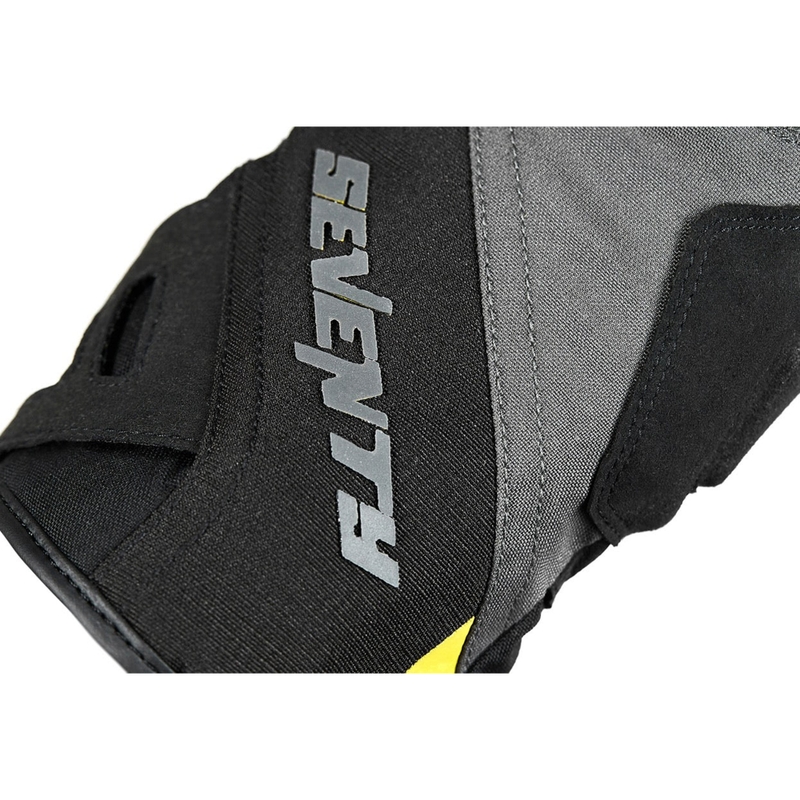 Gants moto Seventy Degrees SD-T55 Atak noir-jaune fluo