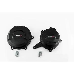 Engine covers PUIG Track for Championship černý included 2 covers