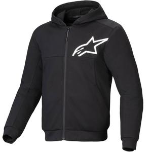 Sweat-shirt moto Alpinestars Chrome V2 Sport noir-blanc