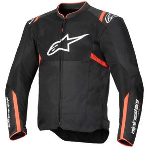 Blouson moto Alpinestars T-SPS Air V2 noir-rouge fluo