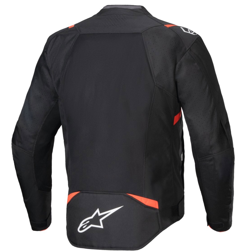 Blouson de moto Alpinestars T-SPS Air V2 noir et rouge fluo