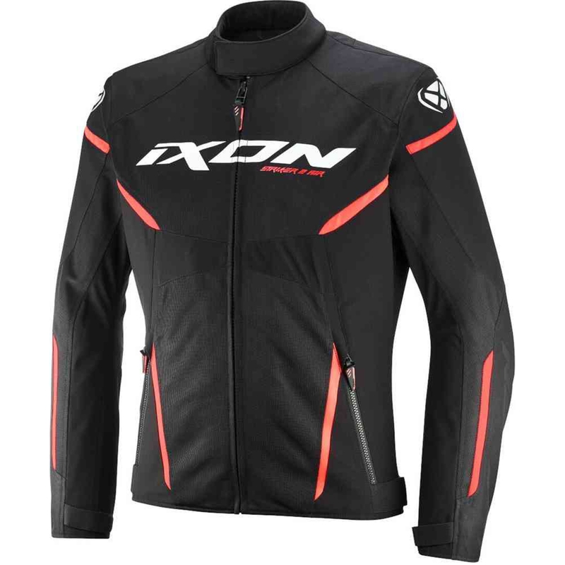 Veste moto IXON Striker 2 Air WP noir-blanc-rouge