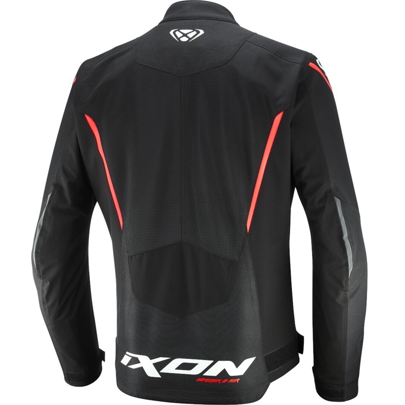 Veste moto IXON Striker 2 Air WP noir-blanc-rouge