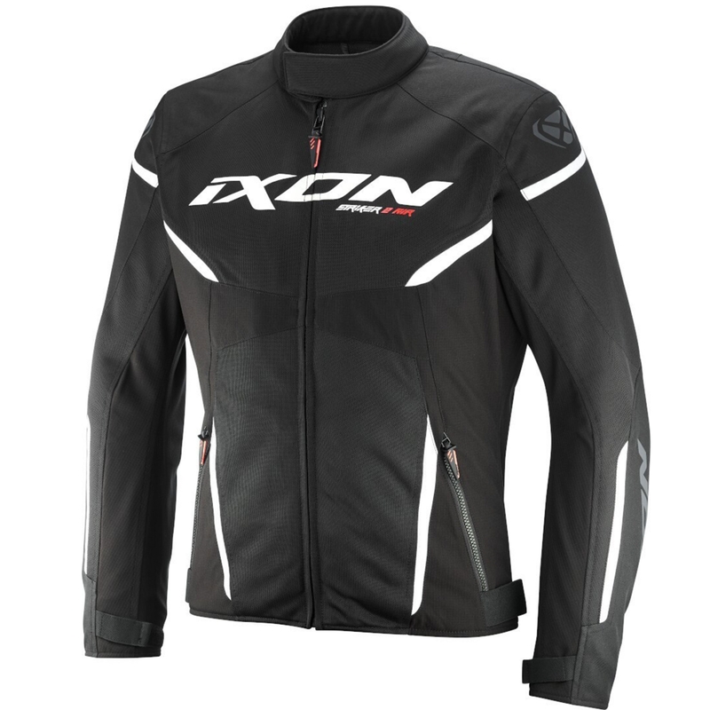 Veste moto IXON Striker 2 Air WP noir et blanc