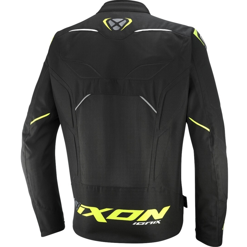 Blouson moto IXON Ionix noir-jaune-gris