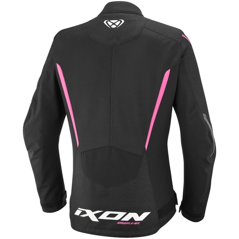 Veste moto femme IXON Striker 2 Air WP Lady noir et rose