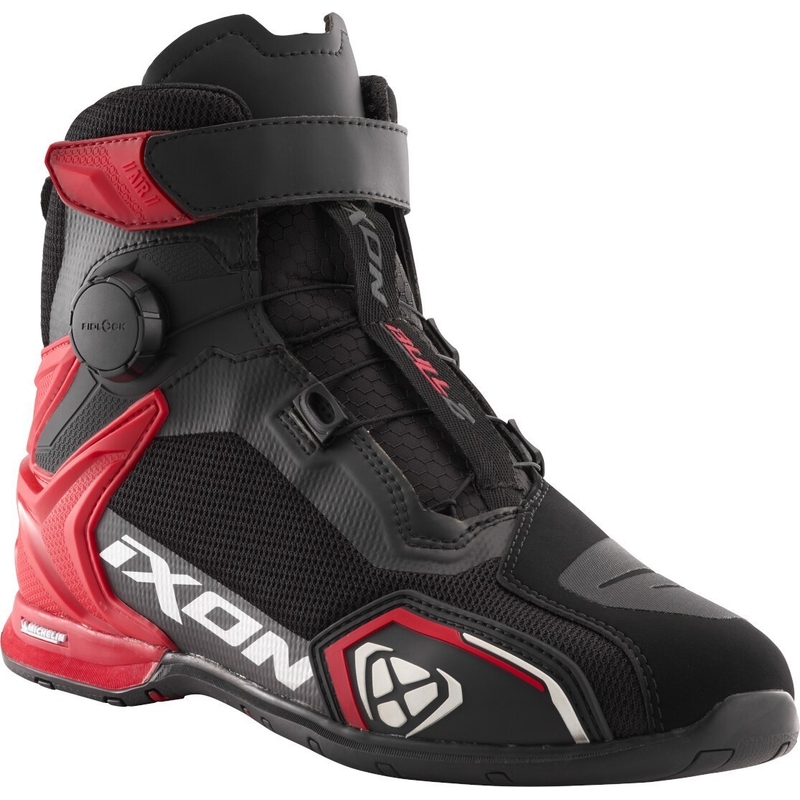Bottes de moto IXON Bull 2 Air noir-blanc-rouge