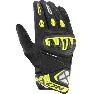 Gants moto IXON Mirage Air noir-jaune fluo