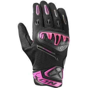 Gants moto femme IXON Mirage Air noir-rose