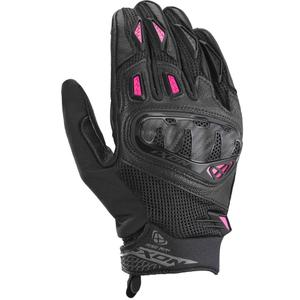 Gants moto femme IXON Rise Air 2 noir-rose