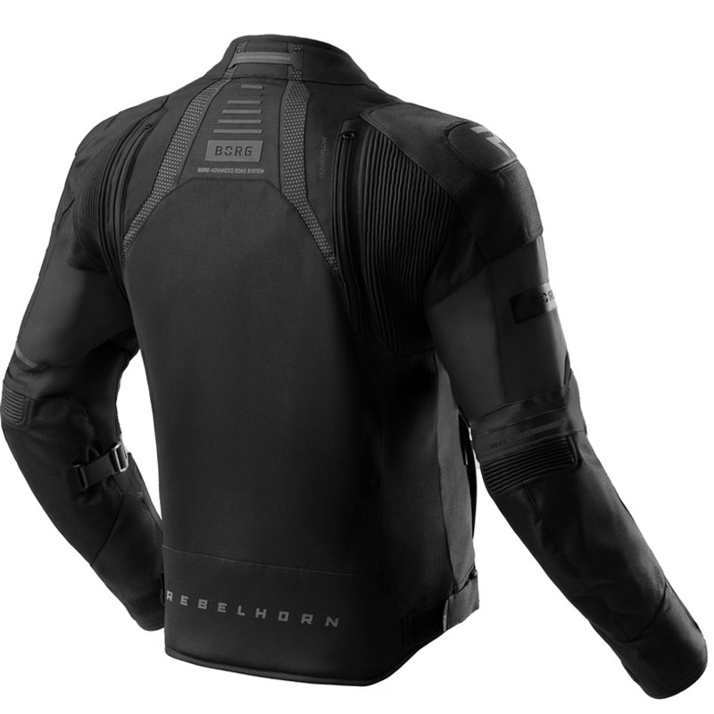 Veste de moto Rebelhorn Borg II noire