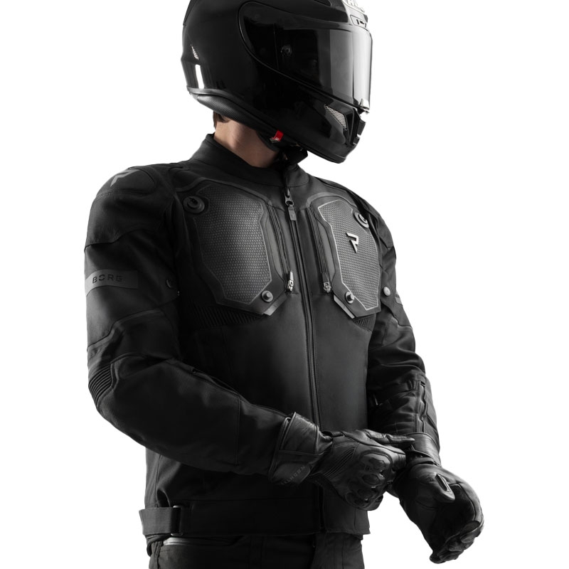 Veste de moto Rebelhorn Borg II noire