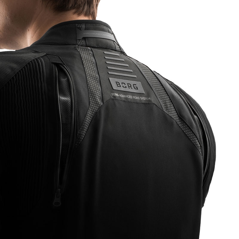 Veste de moto Rebelhorn Borg II noire