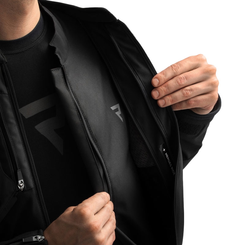 Veste de moto Rebelhorn Borg II noire