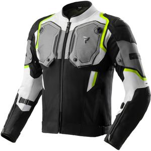 Veste moto Rebelhorn Borg II noir-gris-jaune fluo