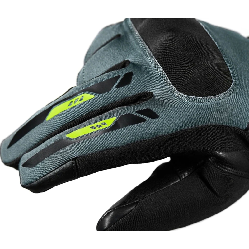 Gants de moto Seventy Degrees SD-T57 Giau noir-gris-jaune fluo
