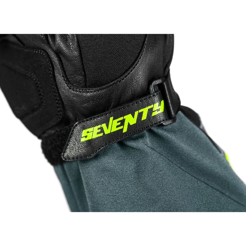 Gants de moto Seventy Degrees SD-T57 Giau noir-gris-jaune fluo