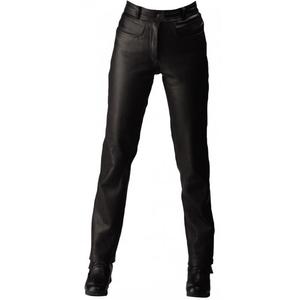 Pantalon moto en cuir pour femme Roleff RO2 noir