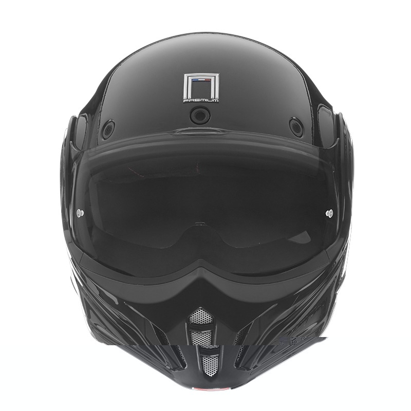 Casque moto modulable NOX PREMIUM Stratos noir mat