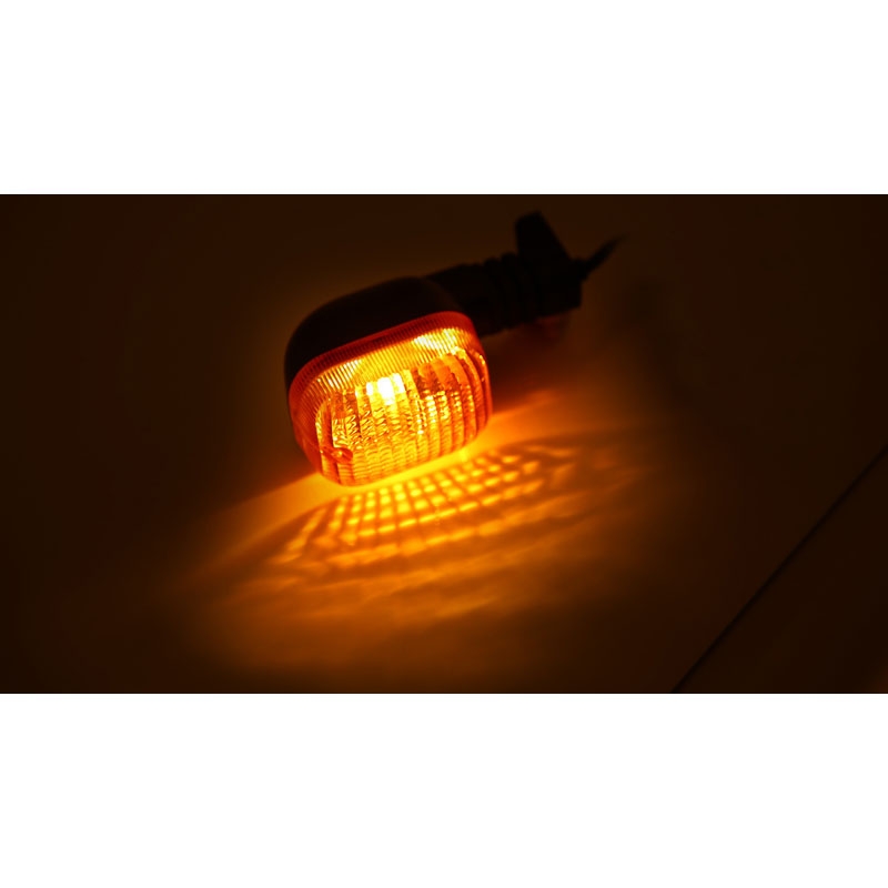 Clignotant moto Highsider Smart Duc Style noir-orange