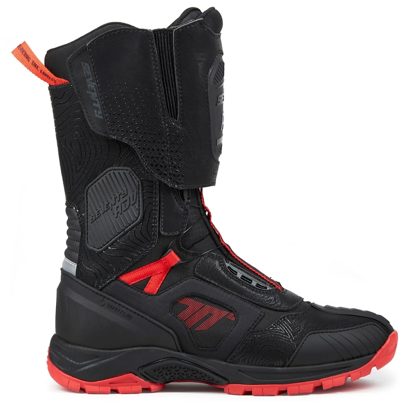 Bottes de moto Seventy Degrees SD-BA6 Stelvio High noir-rouge