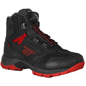 Bottes de moto basses Seventy Degrees SD-BA7 Stelvio noires et rouges