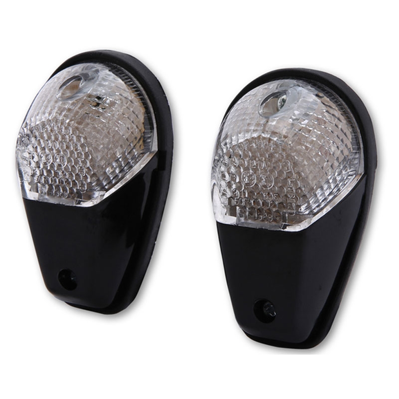 Clignotant moto Highsider Smart LED noir-transparent