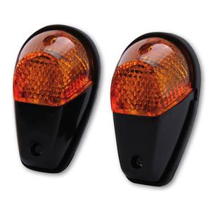 Clignotant moto Highsider Smart 12V/21W noir-orange