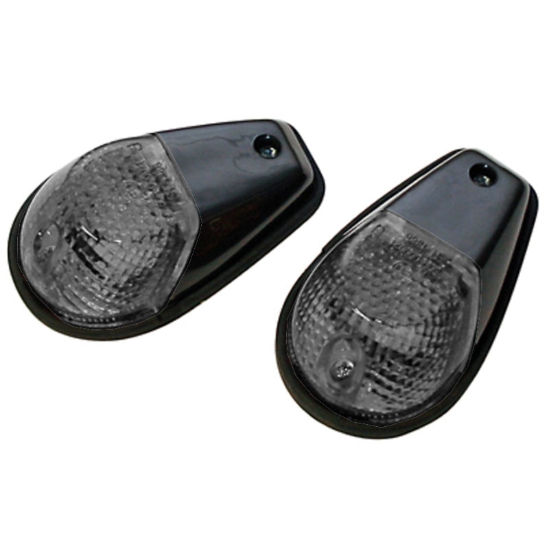 Clignotant moto Highsider Smart 12V/21W noir-fumé