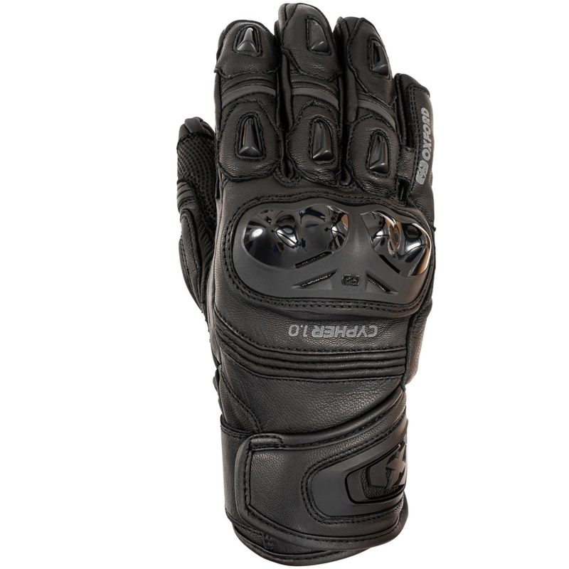Gants de moto courts Oxford Cypher 1.0 noirs