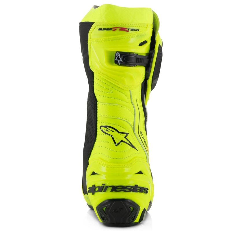 Bottes moto Alpinestars Supertech R jaune fluo-noir