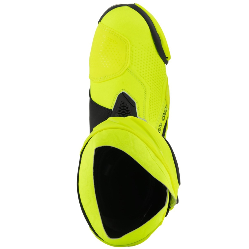 Bottes moto Alpinestars Supertech R jaune fluo-noir