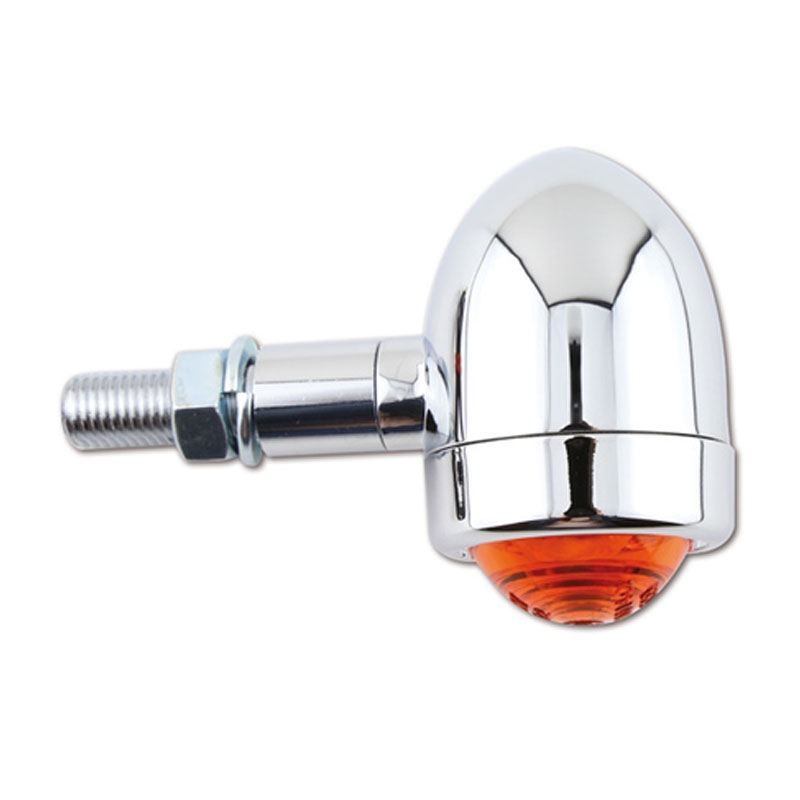 Clignotants moto Highsider Smart Old School Type 1 chromés