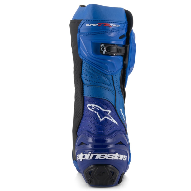 Bottes de moto ventilées Alpinestars Supertech R Bleu-Noir