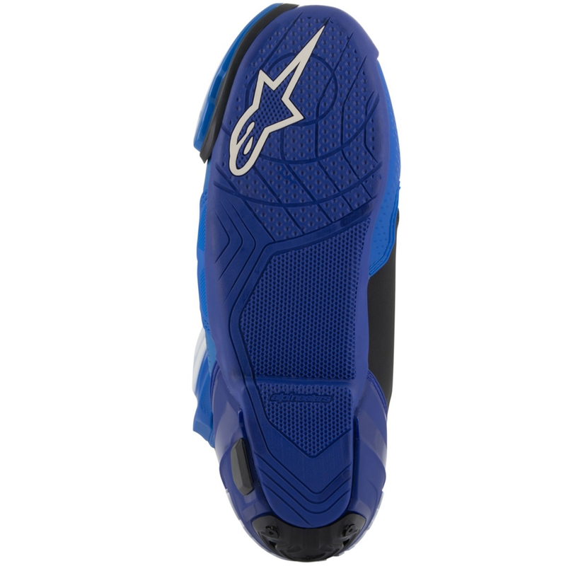 Bottes de moto ventilées Alpinestars Supertech R Bleu-Noir