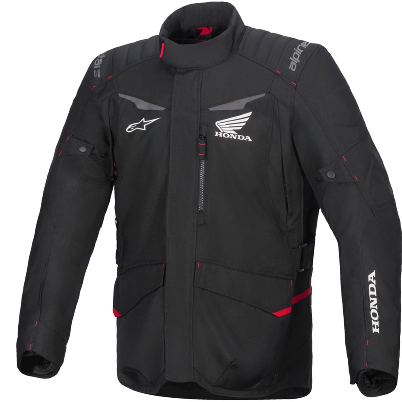 Veste moto imperméable Alpinestars ST-1 collection Honda noir-rouge