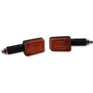 Clignotants moto Highsider Smart Mini longs noirs