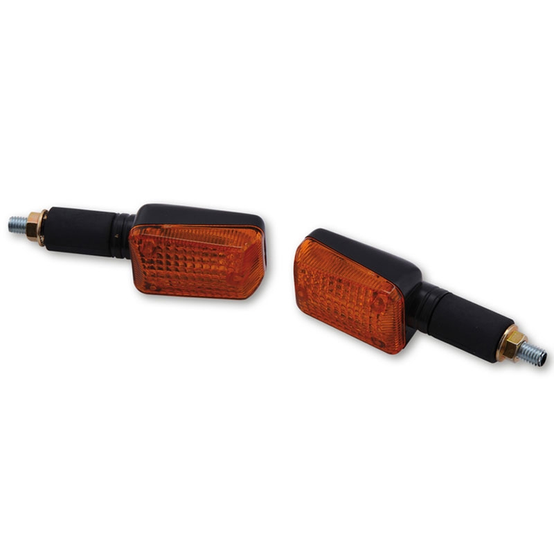 Clignotants moto Highsider Smart Mini longs noirs