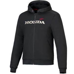 Sweat à capuche sport Alpinestars Chrome V3 collection Honda noir-beige-rouge