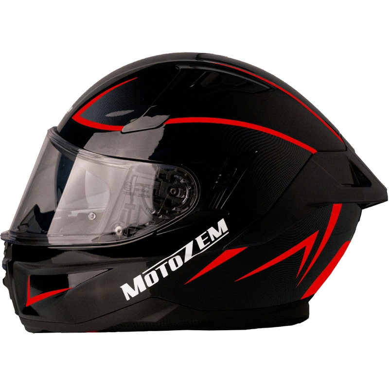 Casque moto intégral Motozem Guardian noir-rouge - II. qualité