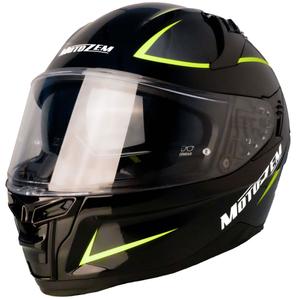 Casque moto intégral Motozem Guardian noir-jaune - II. qualité