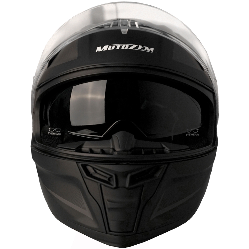 Casque moto intégral Motozem Guardian noir mat - II. qualité