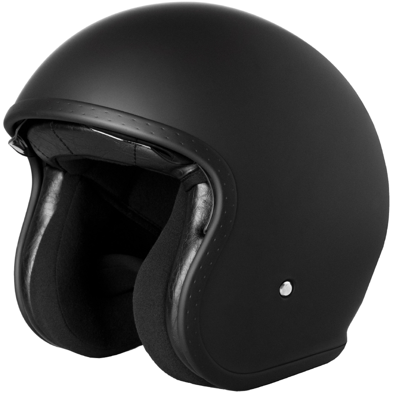 Casque de moto ouvert Street Racer Shadow II noir mat - II. qualité