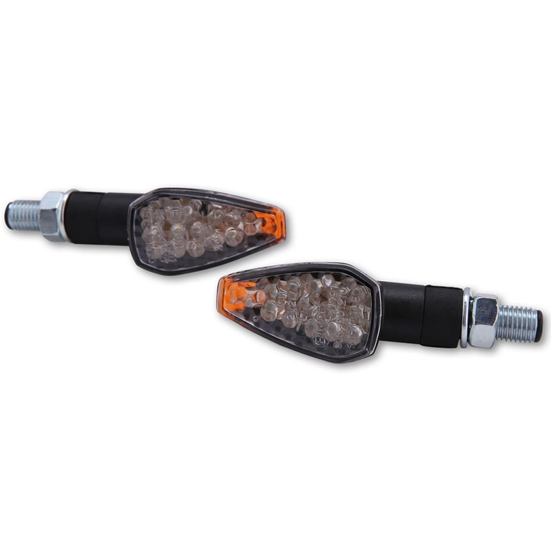 Clignotants LED moto Highsider Smart Peak noirs