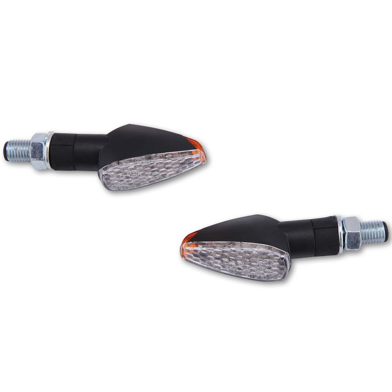 Clignotants LED moto Highsider Smart Peak noirs