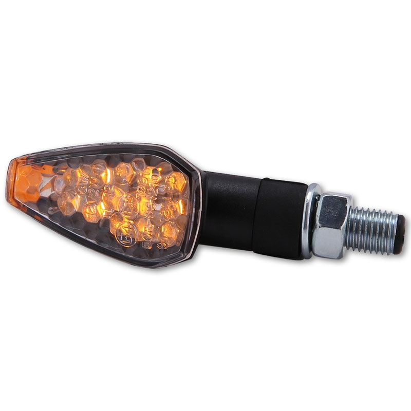 Clignotants LED moto Highsider Smart Peak noirs
