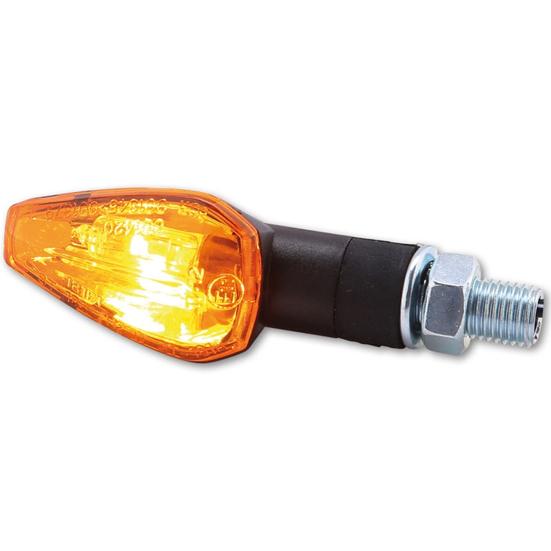 Clignotants moto Highsider Smart Peak courts noirs