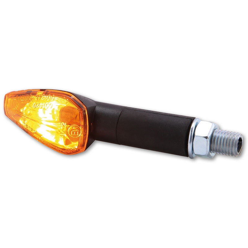 Clignotants moto Highsider Smart Peak longs noirs