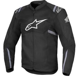 Blouson moto Alpinestars T-SPS Air V2, collection Honda, noir-gris-blanc